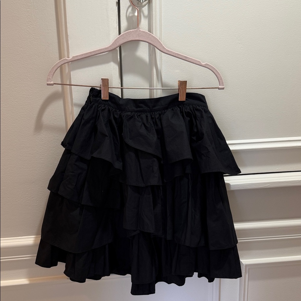 Ulla Johnson Black / Navy Tiered Skirt